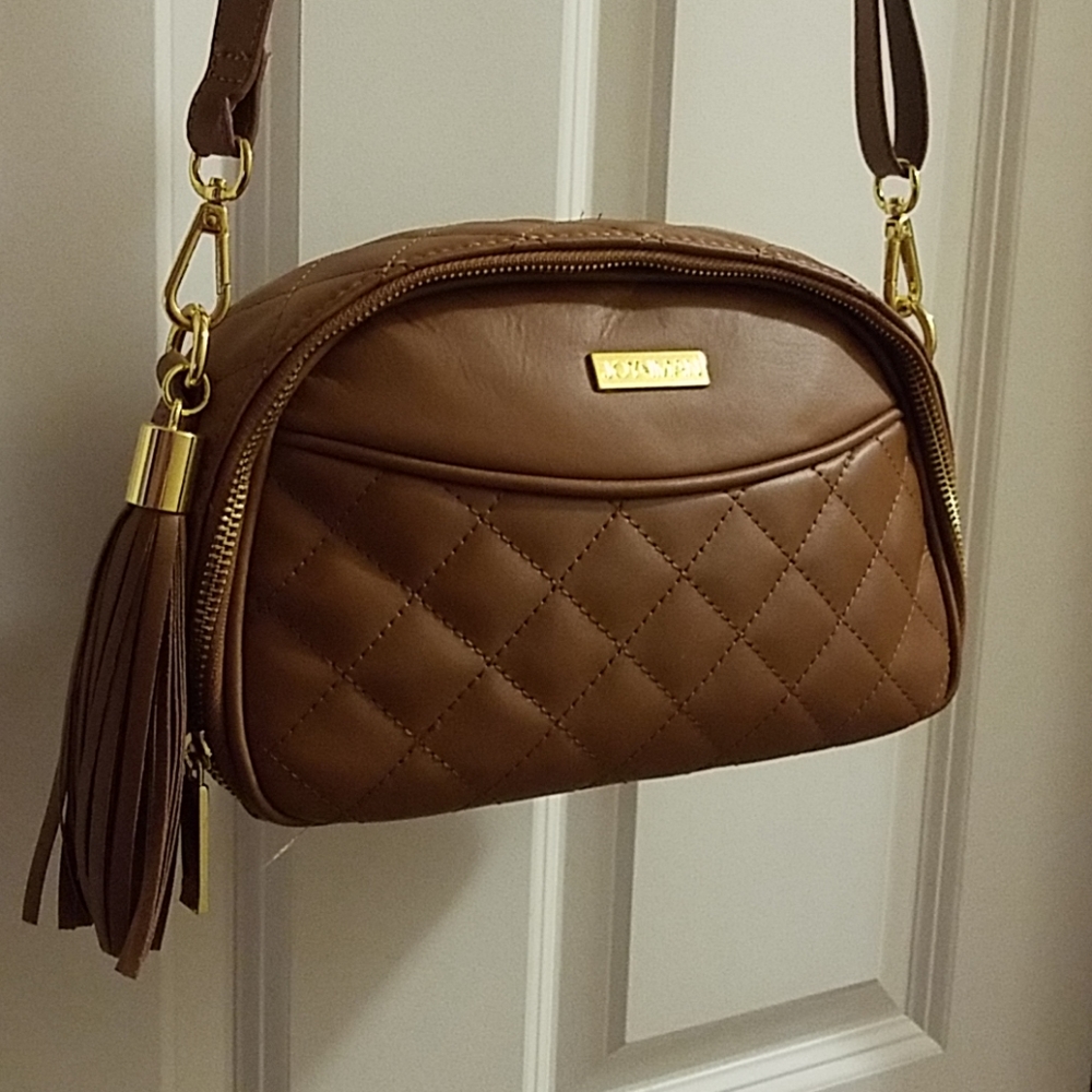 Joy and Iman Leather Purse